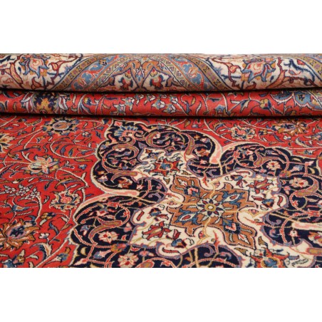 Tappeto Sarough Persia rosso grigio 303x415