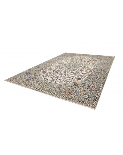Tappeto Kashan Persia beige grigio 272x367