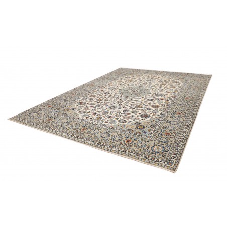 Tappeto Kashan Persia beige grigio 272x367