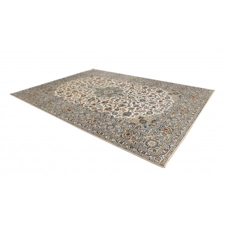 Tappeto Kashan Persia beige grigio 272x367