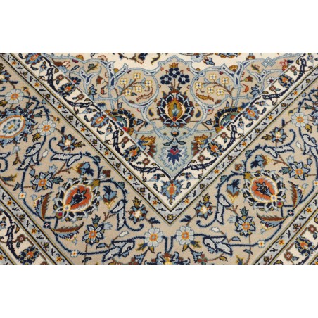 Tappeto Kashan Persia beige grigio 272x367