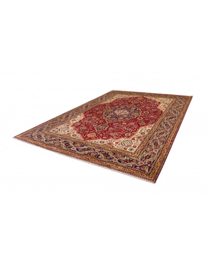 Tappeto Tabriz Persia marrone arancione 252x345
