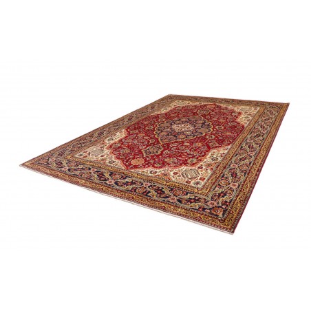 Tappeto Tabriz Persia marrone arancione 252x345
