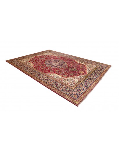 Tappeto Tabriz Persia marrone arancione 252x345