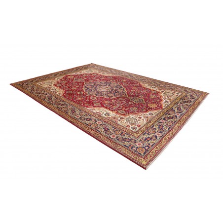 Tappeto Tabriz Persia marrone arancione 252x345