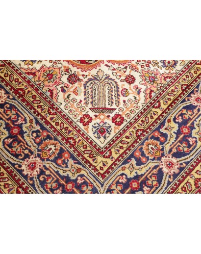 Tappeto Tabriz Persia marrone arancione 252x345