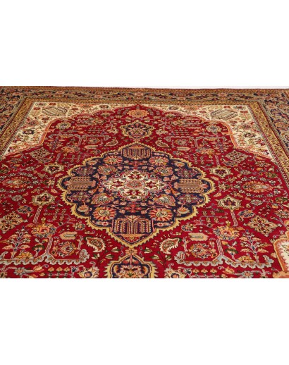 Tappeto Tabriz Persia marrone arancione 252x345