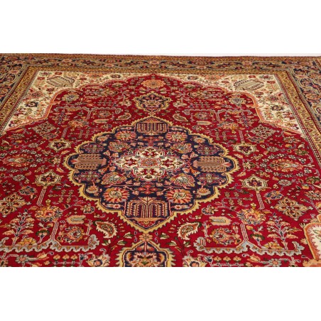 Tappeto Tabriz Persia marrone arancione 252x345