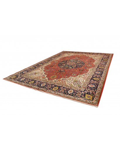 Tappeto Tabriz Persia rosso giallo 293x386