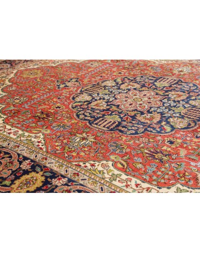 Tappeto Tabriz Persia rosso giallo 293x386