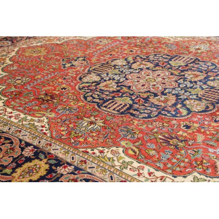 Tappeto Tabriz Persia rosso giallo 293x386