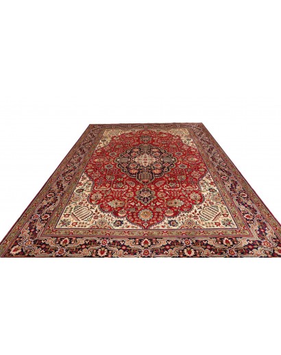 Tappeto Tabriz Persia marrone giallo 255x364