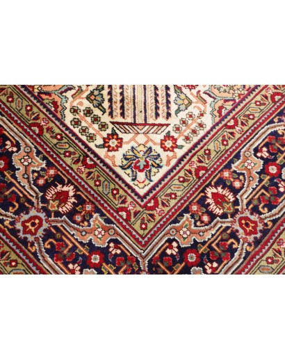 Tappeto Tabriz Persia marrone giallo 255x364