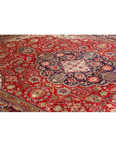 Tappeto Tabriz Persia marrone giallo 255x364