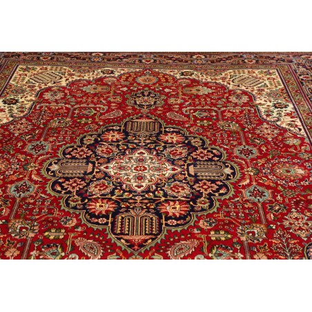 Tappeto Tabriz Persia marrone giallo 255x364
