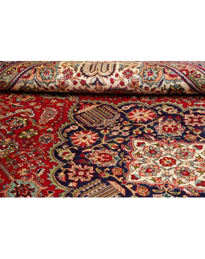 Tappeto Tabriz Persia marrone giallo 255x364