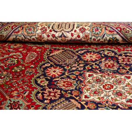 Tappeto Tabriz Persia marrone giallo 255x364