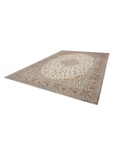 Tappeto Kashan Persia bianco verde 290x385