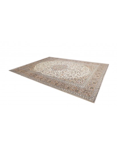 Tappeto Kashan Persia bianco verde 290x385