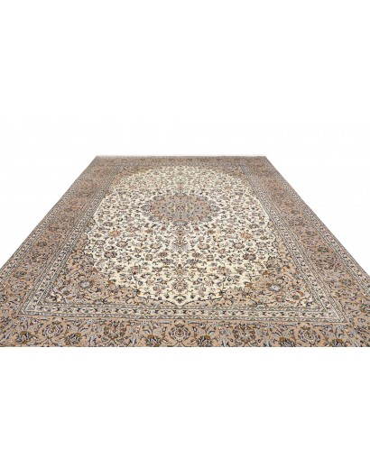 Tappeto Kashan Persia bianco verde 290x385