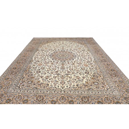 Tappeto Kashan Persia bianco verde 290x385
