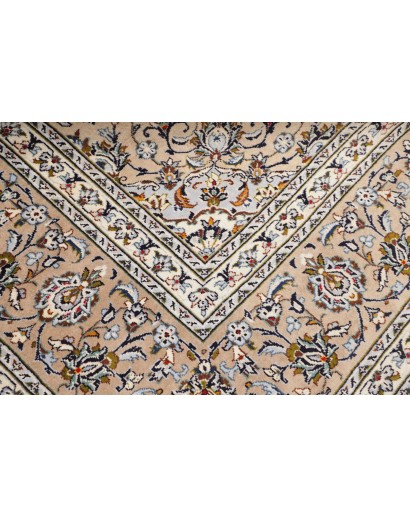Tappeto Kashan Persia bianco verde 290x385