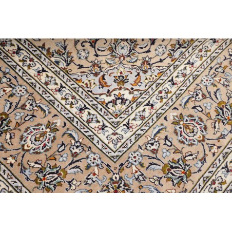 Tappeto Kashan Persia bianco verde 290x385