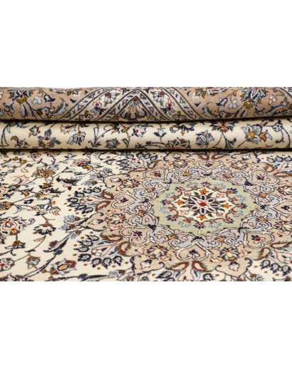 Tappeto Kashan Persia bianco verde 290x385