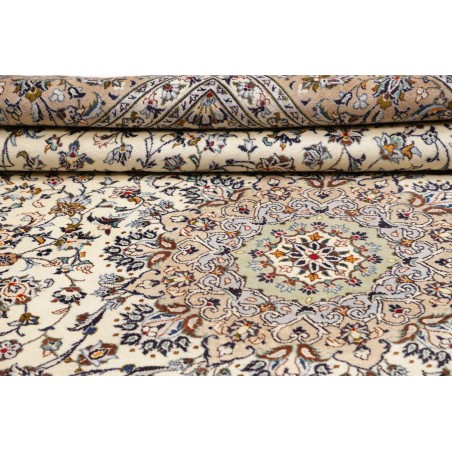 Tappeto Kashan Persia bianco verde 290x385