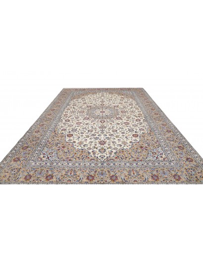 Tappeto Kashan Persia beige verde 290x400