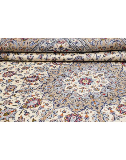 Tappeto Kashan Persia beige verde 290x400
