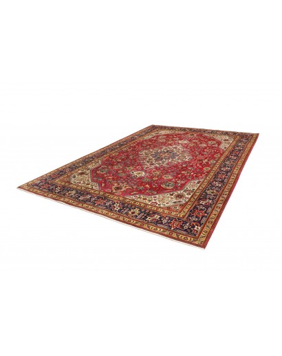 Tappeto Tabriz Persia marrone giallo 253x348