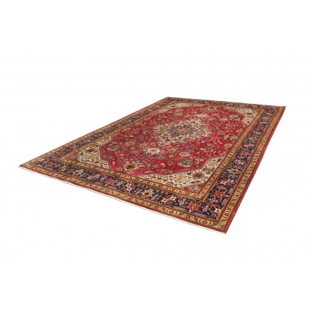 Tappeto Tabriz Persia marrone giallo 253x348