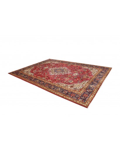 Tappeto Tabriz Persia marrone giallo 253x348