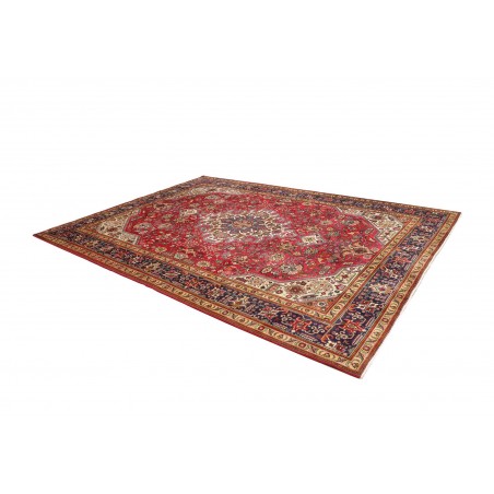 Tappeto Tabriz Persia marrone giallo 253x348
