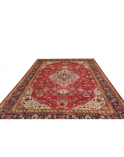 Tappeto Tabriz Persia marrone giallo 253x348