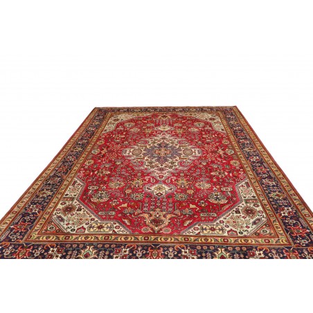 Tappeto Tabriz Persia marrone giallo 253x348