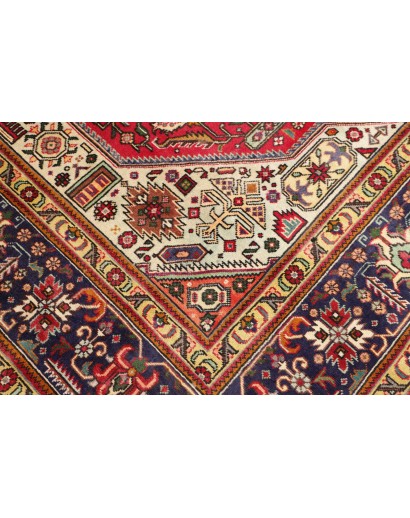 Tappeto Tabriz Persia marrone giallo 253x348