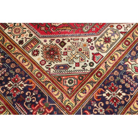 Tappeto Tabriz Persia marrone giallo 253x348