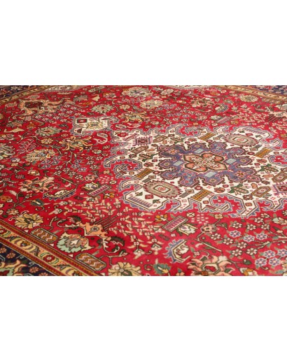 Tappeto Tabriz Persia marrone giallo 253x348