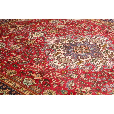 Tappeto Tabriz Persia marrone giallo 253x348