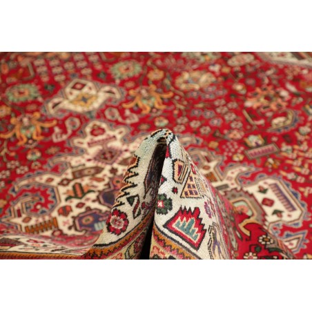 Tappeto Tabriz Persia marrone giallo 253x348