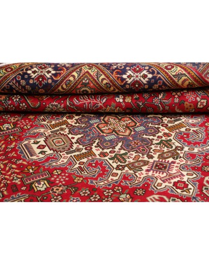 Tappeto Tabriz Persia marrone giallo 253x348