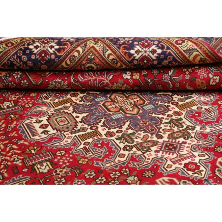 Tappeto Tabriz Persia marrone giallo 253x348