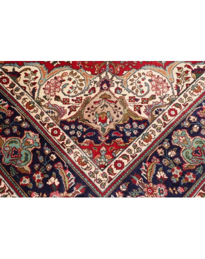 Tappeto Tabriz Persia marrone giallo 258x344