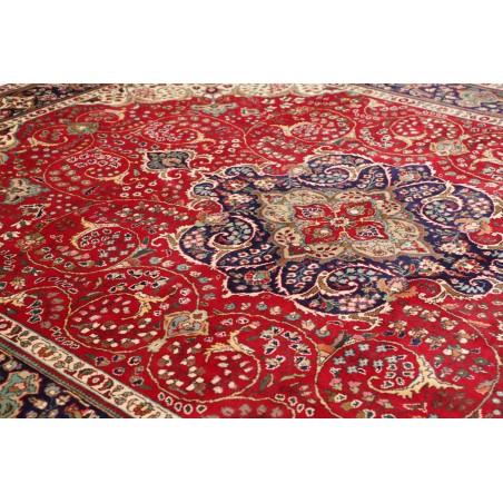 Tappeto Tabriz Persia marrone giallo 258x344