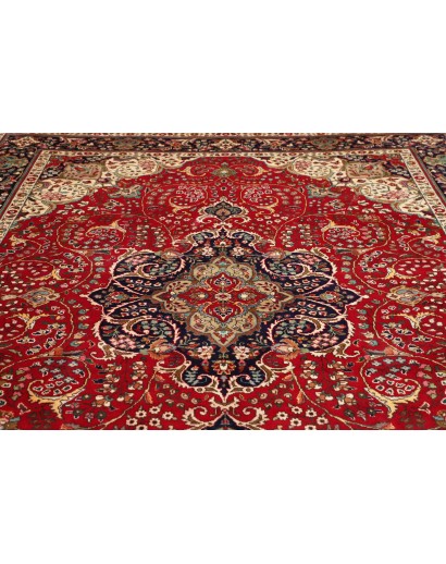 Tappeto Tabriz Persia marrone giallo 258x344