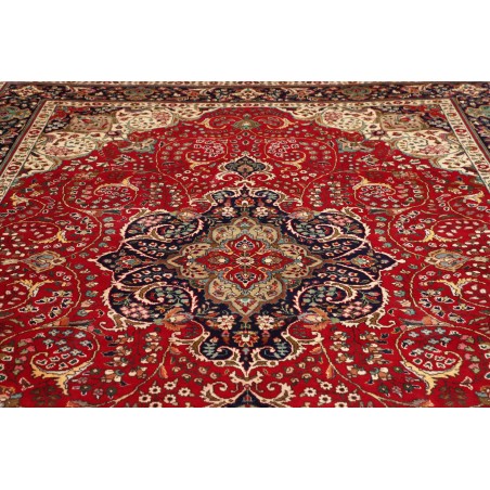 Tappeto Tabriz Persia marrone giallo 258x344