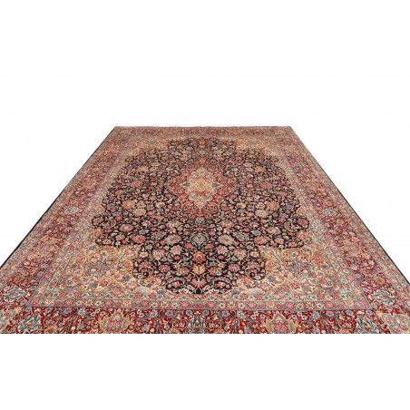 Tappeto Kerman Persia marrone giallo 272x387