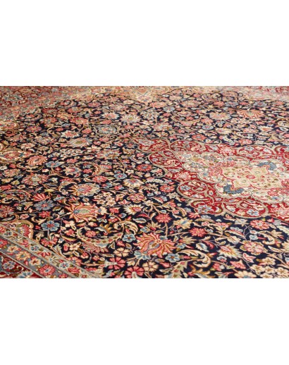 Tappeto Kerman Persia marrone giallo 272x387